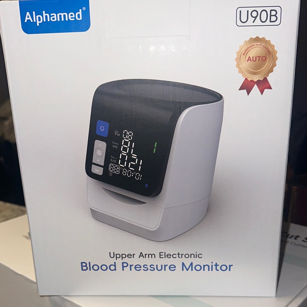 Black and White Blood Pressure Monitor